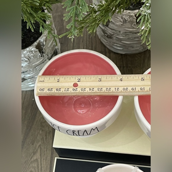 Brand NEW wTags Rae Dunn ICE CREAM Dishes & NUTS SPRINKLES Bowls - 4 Pcs Total - Picture 9 of 12